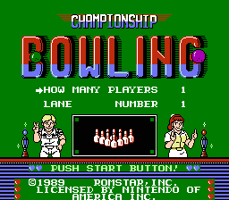 Championship Bowling screenshot 3 for Famicom
